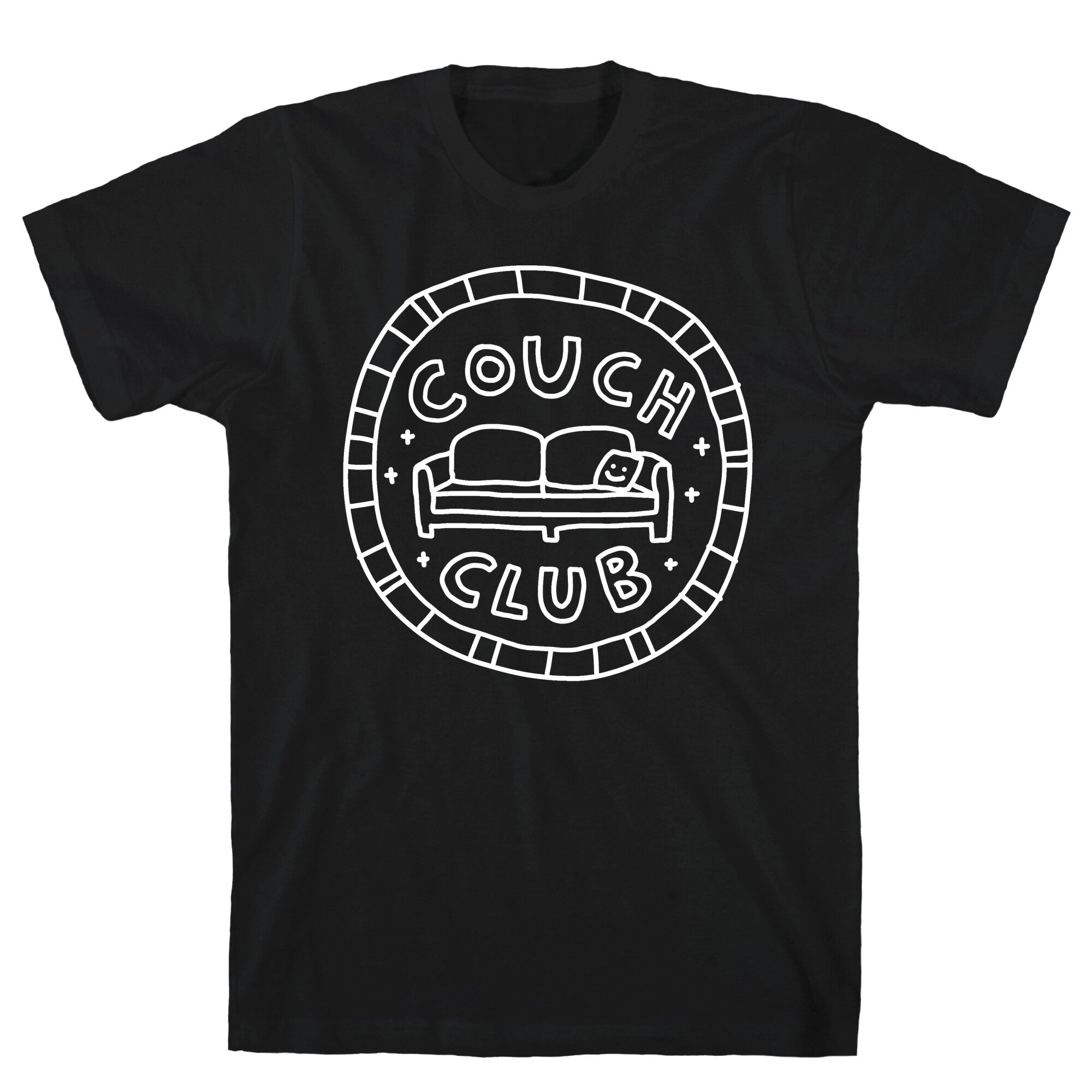 Couch Club Membership Badge T-Shirt